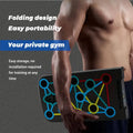 Foldable Multi-Function Push-Up Board with Resistance Bands - Black - view 5