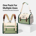 Foldable Outdoor Pet Backpack Carrier for Cats and Dogs - Green - view 4