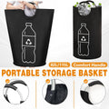 Foldable Oxford Cloth Laundry Bag with Ring Handles - Black, 115 Litre (43 x 79 x 18 cm) - view 2