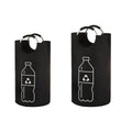 Foldable Oxford Cloth Laundry Bag with Ring Handles - Black, 115 Litre (43 x 79 x 18 cm) - view 3