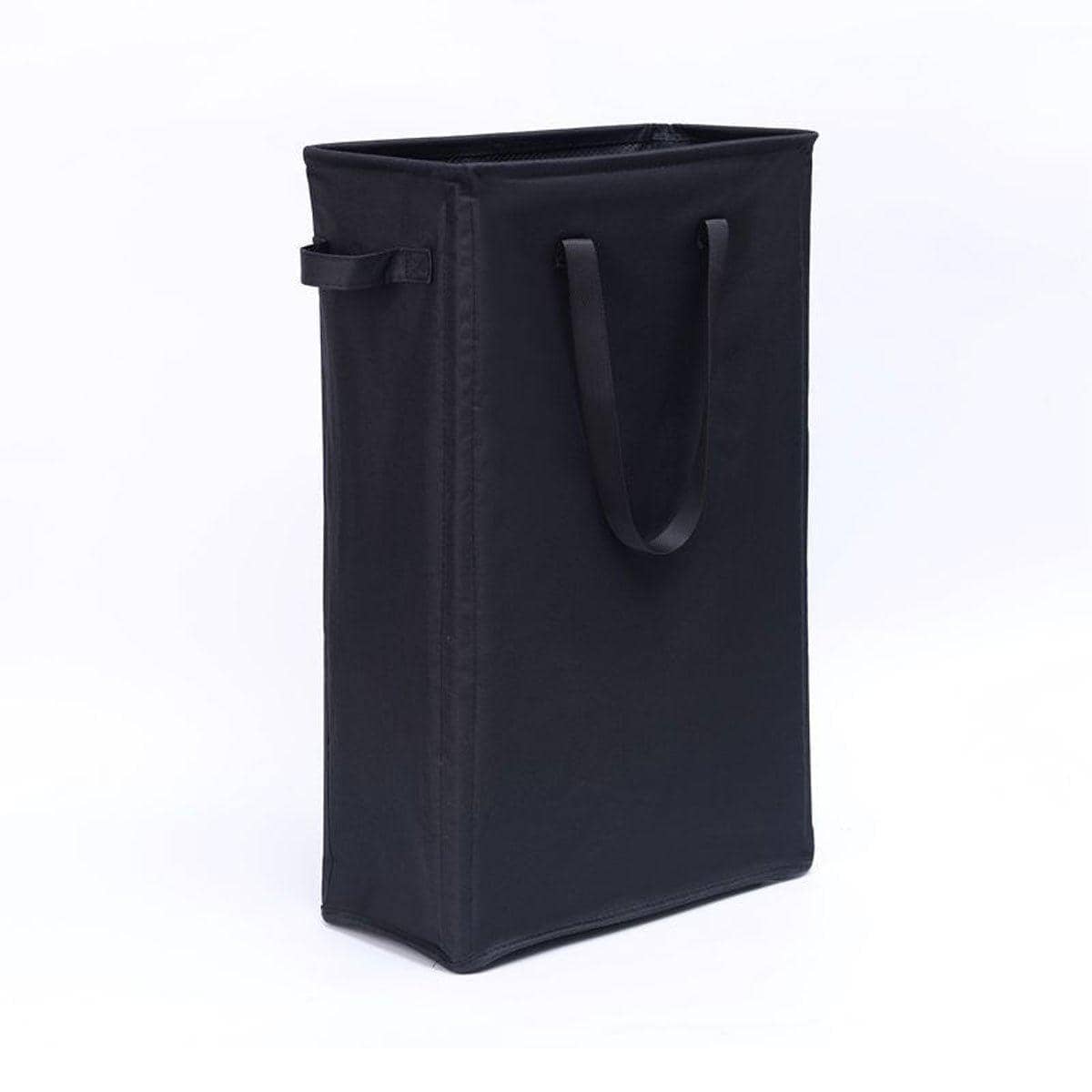 Foldable Oxford Cloth Laundry Basket, 39 x 19 x 62.5 cm - Black