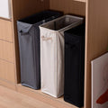 Foldable Oxford Cloth Laundry Basket, 39 x 19 x 62.5 cm - Black - view 5