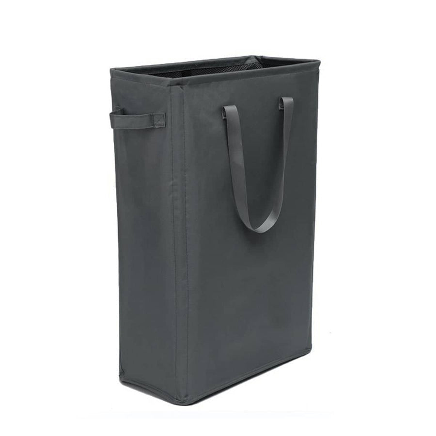 Foldable Oxford Cloth Laundry Basket, 39 x 19 x 62.5 cm - Dark Grey