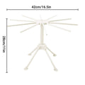Foldable Pasta Drying Rack with 10 Bars, Plastic Spaghetti and Noodle Dryer for Home Kitchen - view 3