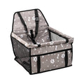 Foldable Pet Car Carrier with Breathable Mesh, 40 x 35 x 25 cm - Grey