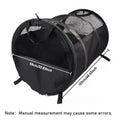 Foldable Pet Car Carrier with Mesh Panels, 123 x 58 cm - Black - view 4