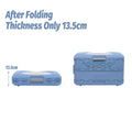 Foldable Pet Carrier Airline Box for Small Cats and Dogs, Portable Travel Cage - Blue - view 3