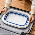 Foldable Picnic Handbasket, Collapsible Portable Basket - Grey - view 5