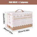 Foldable Pigeon Cage Plastic Homing Pigeon Crate Carrier Training Transport Box - view 3