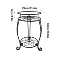 Foldable Plant Stand 2 Tier Metal Flower Shelf for Indoor and Outdoor Garden Use - view 3