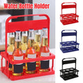 Foldable Plastic Beer Carrier Basket for Bottles and Cans - Black - view 2