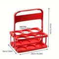 Foldable Plastic Beer Carrier Basket for Bottles and Cans - Black - view 4