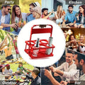 Foldable Plastic Beer Carrier Basket for Bottles and Cans - Black - view 5
