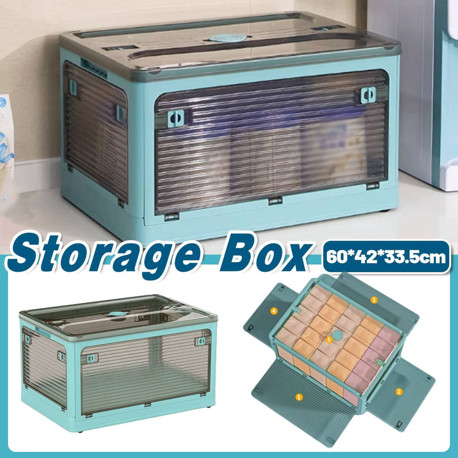 Foldable Plastic Storage Box, Large (58.4 x 33.5 x 41.9 cm)