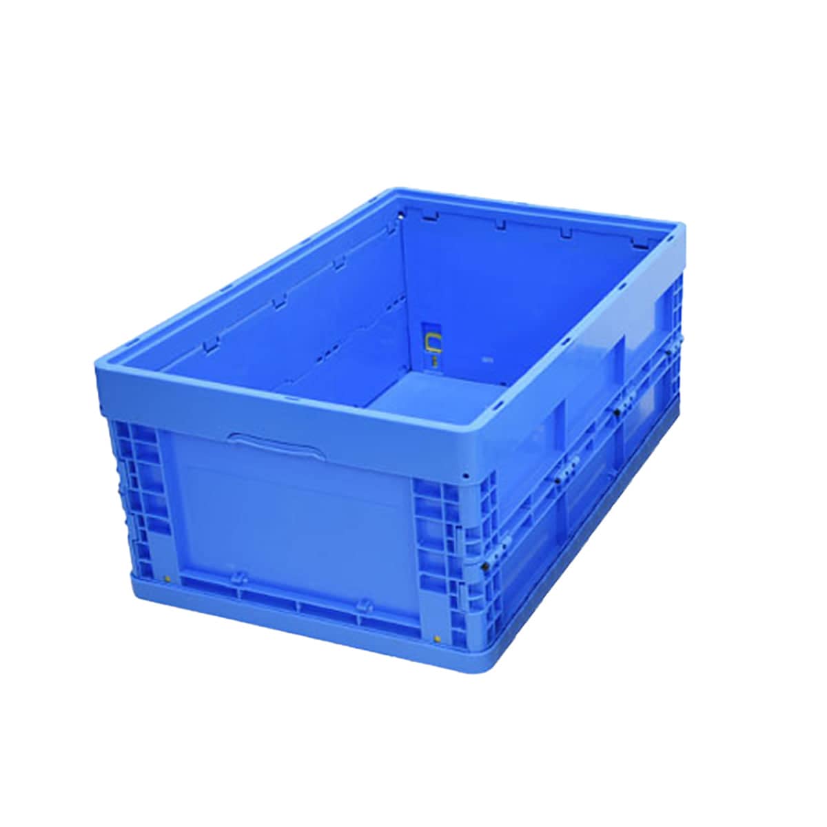 Foldable Plastic Storage Box with Rounded Corners for Workshop and Garage - Without Lid