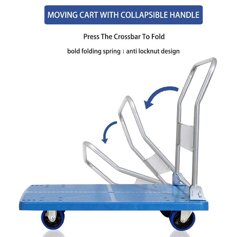 Foldable Platform Trolley Hand Truck with Castor Wheels, 150 kg - view 5