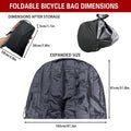 Foldable Polyester Bike Carry Bag for Folding Bike - 105 x 81 cm - view 3