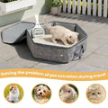 Foldable Portable Cat Litter Box for Travel and Outdoor Use, Lightweight Collapsible - view 4