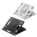 Foldable Portable Laptop Stand, Adjustable with Cooling Vents - White - view 3