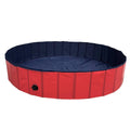 Foldable PVC Pet Swimming Pool for Dogs - Red, 120 x 30 cm