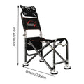 Foldable Recliner Fishing Chair with Backrest, Portable Camping Chair - view 3