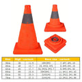 Foldable Reflective Traffic Cone for Road Safety - 30 cm - view 4