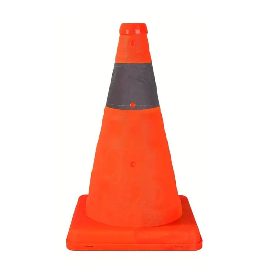 Foldable Reflective Traffic Cone for Road Safety - 60 cm