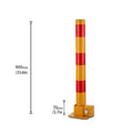 Foldable Residential Driveway Parking Bollard Post Lock - view 3