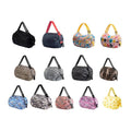 Foldable Reusable Shopping Bag, Waterproof Nylon Shoulder Tote - Blue Camouflage - view 3
