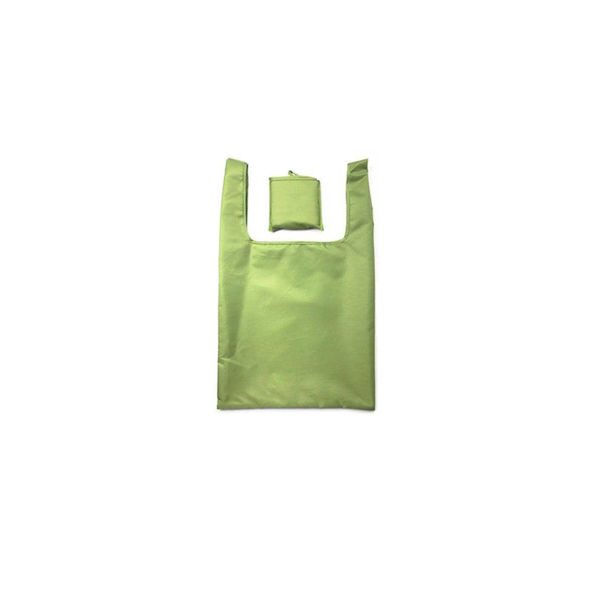 Foldable Reusable Shopping Bags, Pack of 2 - Olive Green