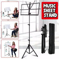 Foldable Sheet Music Stand Tripod Holder with Carry Bag for Stage, Violin and Guitar
