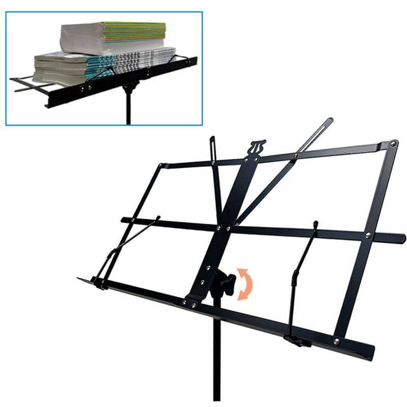 Foldable Sheet Music Stand Tripod Holder with Carry Bag for Stage, Violin and Guitar - view 4