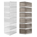 Foldable Shoe Box Dustproof Stackable Storage Cabinet - Transparent - view 3