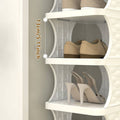 Foldable Shoe Rack Organiser, 6 Tier - Orange - view 5