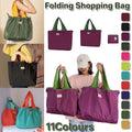 Foldable Shopping Bag with Drawstring - Grey, Large (54 x 42 cm) - view 2