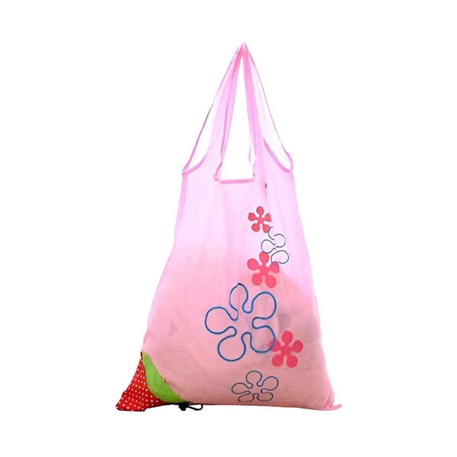 Foldable Shopping Bags, Pack of 5 - Pink