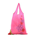 Foldable Shopping Bags, Pack of 5 - Rose Red