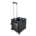 Foldable Shopping Cart, Portable Collapsible Outdoor Trolley with Telescopic Handle - view 2