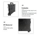 Foldable Shopping Cart, Portable Collapsible Outdoor Trolley with Telescopic Handle - view 5