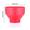 Foldable Silicone Microwave Popcorn Bucket, High Temperature Resistant Bowl - view 3