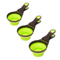 Foldable Silicone Pet Food Scoop with Bag Clip - Medium (Size M, 9.8 x 19 cm) - view 3