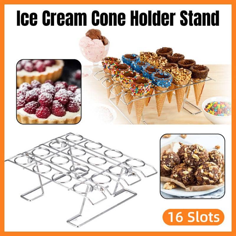 Foldable Stainless Steel Baking Cooling Rack for Pies, Desserts and Ice Cream Display