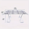 Foldable Stainless Steel Baking Cooling Rack for Pies, Desserts and Ice Cream Display - view 3