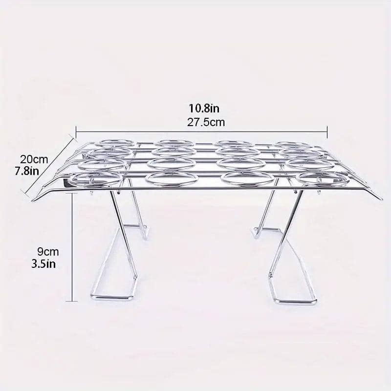 Foldable Stainless Steel Baking Cooling Rack for Pies, Desserts and Ice Cream Display - view 3