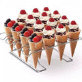 Foldable Stainless Steel Baking Cooling Rack for Pies, Desserts and Ice Cream Display - view 4