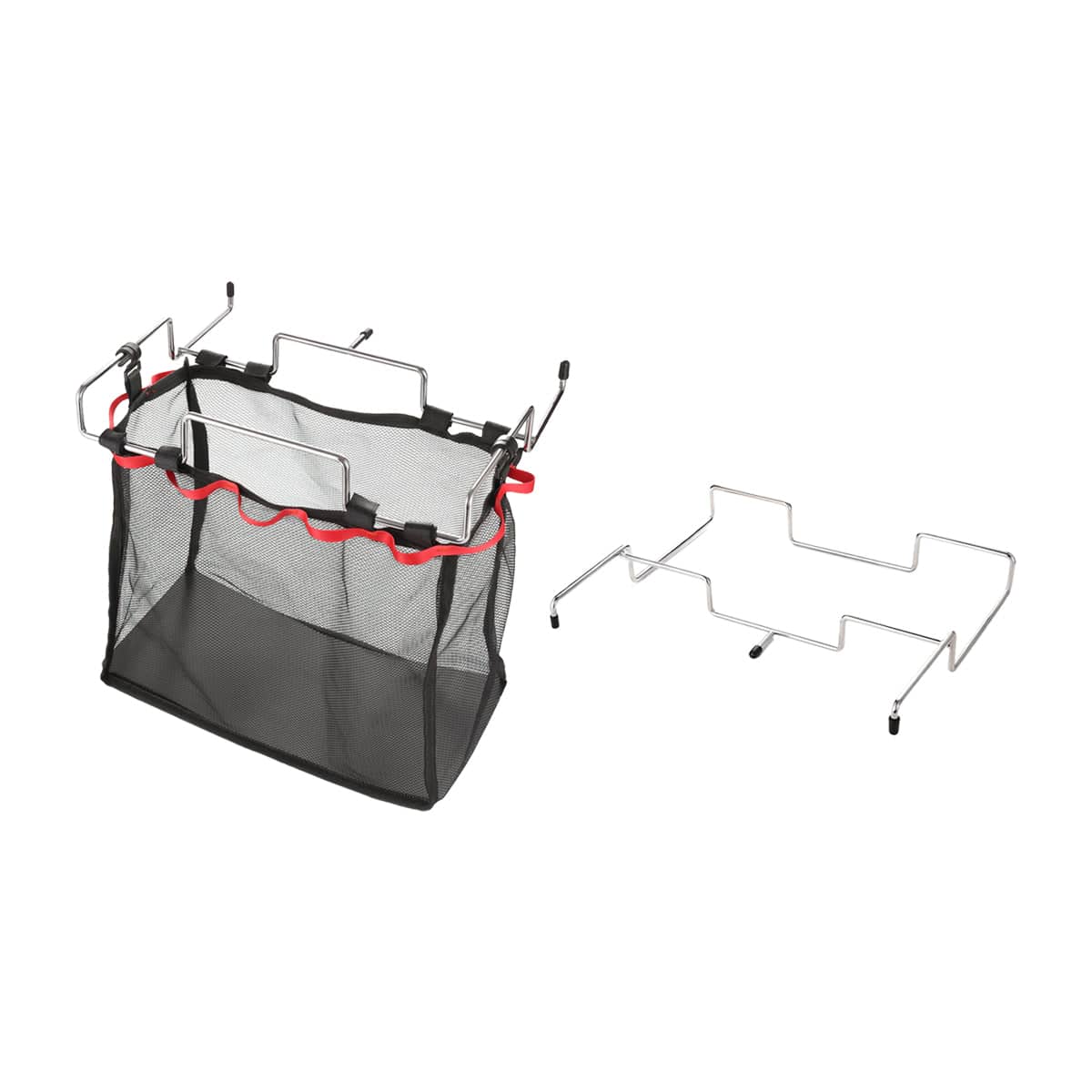 Foldable Stainless Steel Rubbish Bag Rack for Camping - Frame Only - view 3
