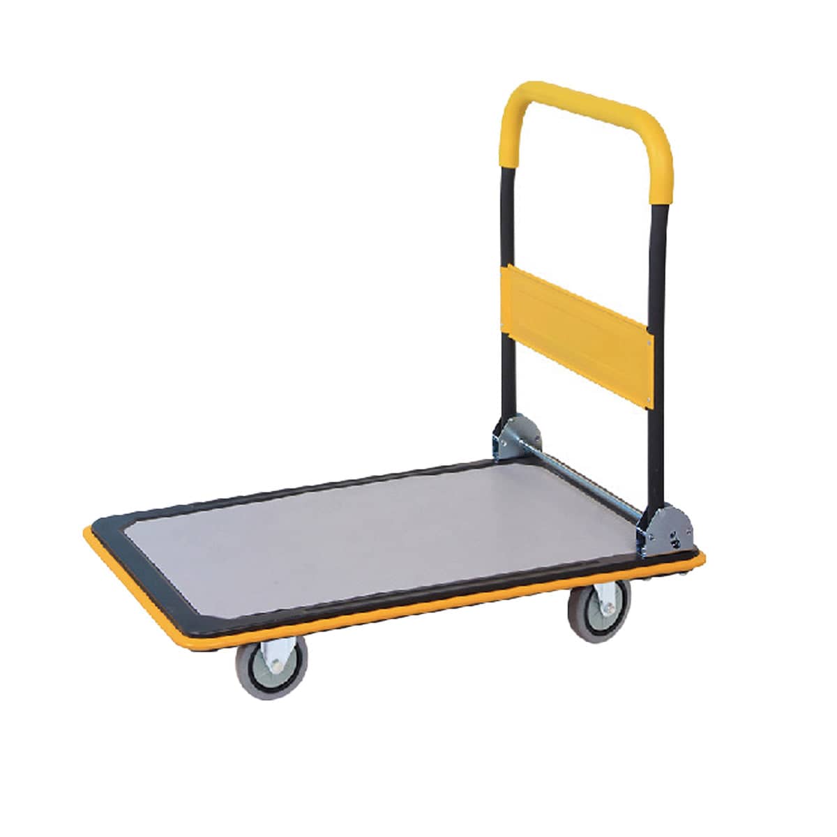 Foldable Steel Platform Trolley Cart with Swivel Wheels for Home and Warehouse - view 2