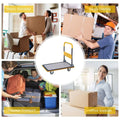 Foldable Steel Platform Trolley Cart with Swivel Wheels for Home and Warehouse - view 5