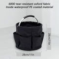 Foldable Storage Basket with Pockets, 28 x 28 cm - Black - view 4