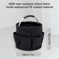 Foldable Storage Basket with Pockets, 28 x 28 cm - Khaki - view 4